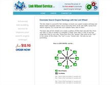 Tablet Screenshot of linkwheelservice.net